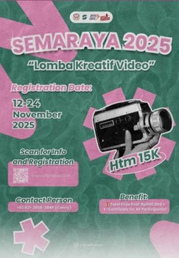 SEMARAYA 2025 Gelar Lomba Kreatif Video, Pendaftaran Dibuka 12–24 November