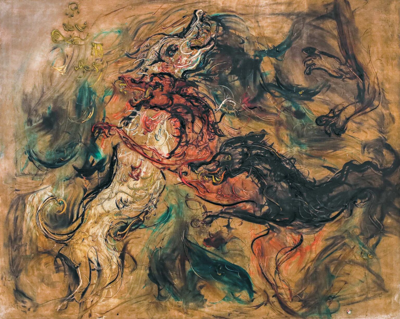 “Three Stray Dogs” Karya Affandi, Potret Kehidupan yang Liar, Jujur, dan Penuh Makna