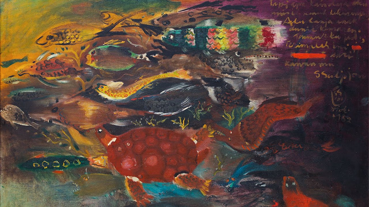 Tirta Samudra 1952: Keindahan Bawah Laut S. Sudjojono yang Kembali Mengemuka di Panggung Lelang