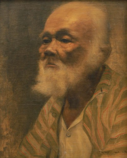 Lukisan Bertajuk "Old Man” Karya Dullah: Warisan Realisme Indonesia yang Hadir di Meja Lelang Global