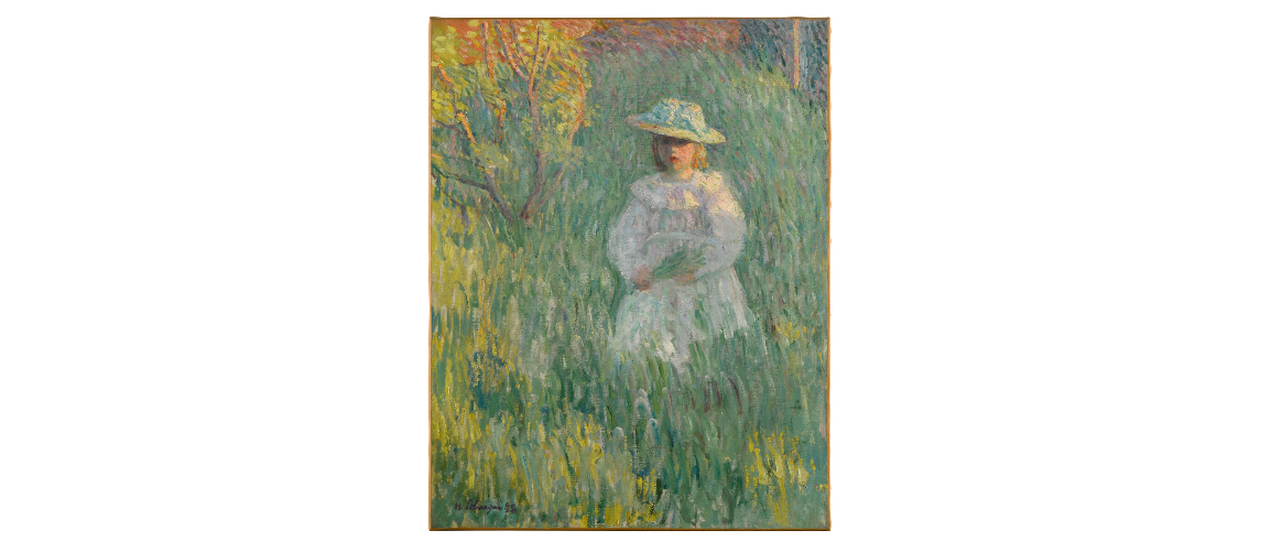 Petite Fille dans une Prairie: Pesona Impresionis Henri Lebasque di Balai Lelang Sotheby's