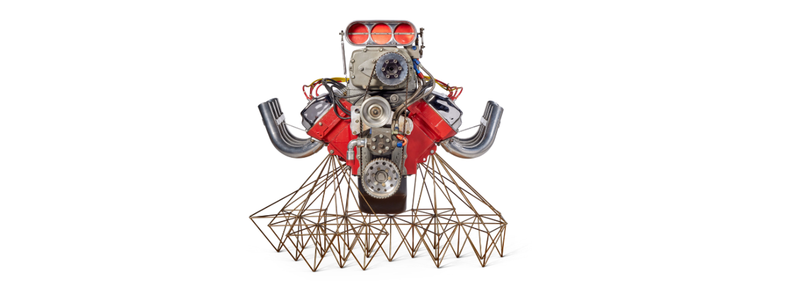 Patung Mesin Balap Matthew Day Jackson Hadir di Sotheby's 2025