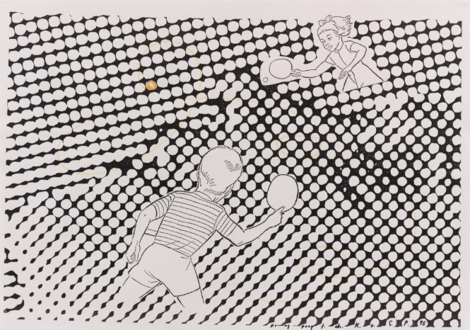 Jejak Eksperimen Sigmar Polke: Ping Pong (1995) Hadir di Lelang Sotheby’s