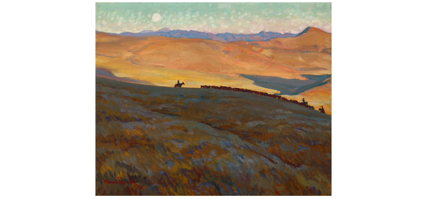 Menakar Keagungan Barat Amerika di Balai Lelang: Maynard Dixon dan Cattle Country (1920)