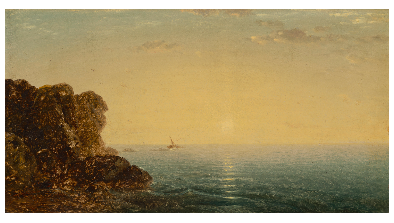 Cahaya yang Abadi di Ujung Senja: Membaca “Sunset off Newport” Karya John F. Kensett