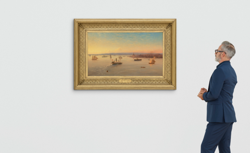 Dari Kanvas ke Palu Lelang: Nilai Sejarah View of New York Harbor di Christie’s